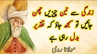 Your destiny is changing if you lost 3 things | Rumi quotes Urdu | motivational Islamic quotes Urdu 