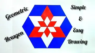 Hexagonal Geometric Pattern || Geometric Hexagon Design ||How To Draw Geometrical Hexagon ||
