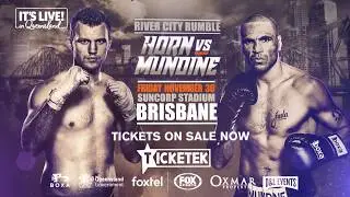 Horn vs Mundine Tickets on sale now from ticketek com au