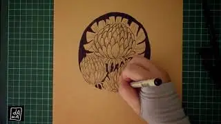 Draw to relax ~ how i draw chysanthemum flower by dawa #flowerdrawings #stepbystep