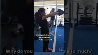 Why do you train your arms so much? #motivation #womenpower #gymmotivation #crossfit