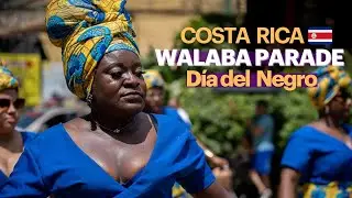 FIESTA en el CARIBE de COSTA RICA por el Día del Negro (Wolaba Parade)