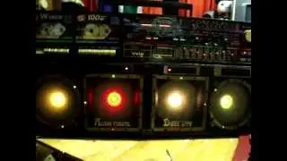 Vela Disco Lite Ghettoblaster playing Fred Falke's 8:08pm @ The Beach