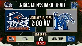 🔴 LIVE: UTSA at Memphis | NCAA Men's Basketball Scoreboard | AAC Matchup | Jan 19