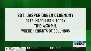 Sgt. Jasper Green Ceremony moved indoors due to weather