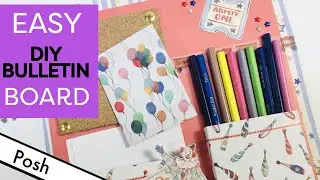 Easy DIY Stationery And Activity Bulletin Board/ DIY Bulletin Board For All Ages/ CRAFT CONSORTIUM