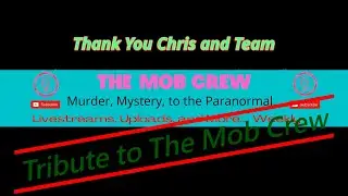 Tribute to #TheMobCrew Thank you for all of the hard work you put into the #SebastianRogers Case