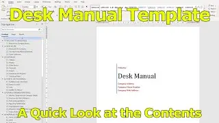 Desk Manual Template in MS Word - Improve Your Business Overnight