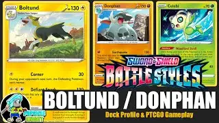 Boltund fights back for 1 energy : Deck Profile & PTCGO Gameplay (Pokemon Battle Styles)