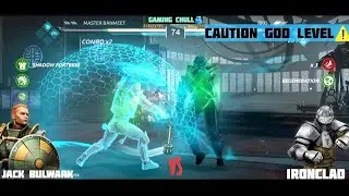 using Jack bulwark best talent to defeat ironclad⚔️see how@Gamingchullusing tricks in shadowfight4