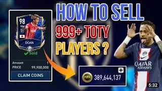 HOW TO SELL 999+ TOTY PLAYERS 😱😱 FASTER THAN EVER / MARKET CRASH / FIFA MOBILE 23