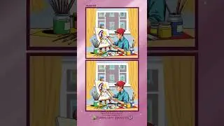 Spot the Difference Puzzle Challenge | Imagination Day | Find the Difference #artist #creativity