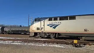 Amtrak 1333 Borealis West at Portage Wisconsin 