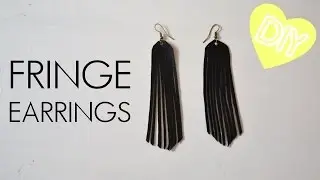 DIY Fringe Earrings From Faux Leather | how to | tutorial
