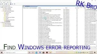 Disable Windows error reporting permenently in Windows 10