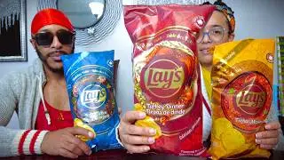 Tasting Lays Holiday Table Chips! 🥔🎄 Tikka Masala, Jerk Chicken, Turkey Dinner&hellip; HIT or MISS? 😂