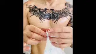 Chest tattoo - Healing process left side.