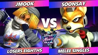 LMM Miami 2024 TOP 8 - Jmook (Sheik) Vs. Soonsay (Fox) Smash Melee - SSBM