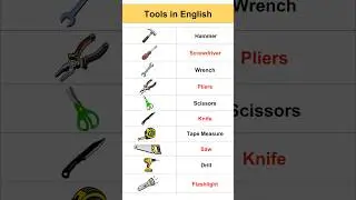 10 Essential Hand Tools 🛠️ (Visual Vocabulary Guide)