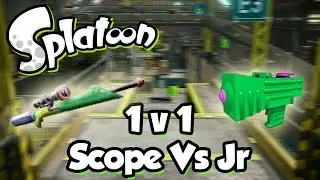 Splatoon - 1v1 SplatterScope vs Splattshot Jr
