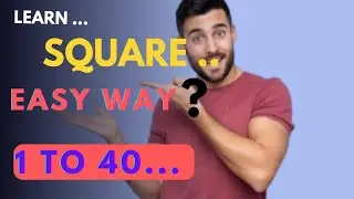 1 to 30 square trick || learn squares upto 30 || my first video || @Ready4gyan #mathtricks