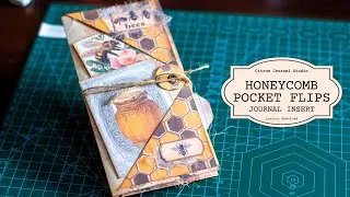 Honeycomb Pocket Flips - Page Insert - Junk Journal Kit - Citrus Journal Studio