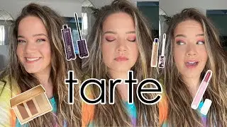FULL FACE make up using TARTE! | FIRST IMPRESSIONS of tarte cosmetics make up