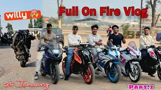 26 January Ride ভাইদের সাথে অনেক মজা করলাম।😍 #trending #motovlog #vlogger  