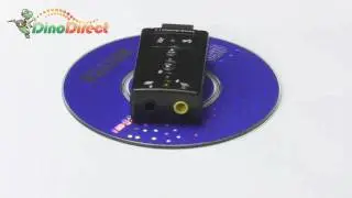 USB 2.0 3D 7.1 Channel Audio Sound Card Adapter Black