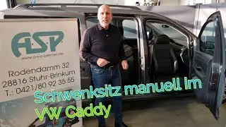 manueller Schwenksitz im VW Caddy5 inkl. Heckumbau ASP