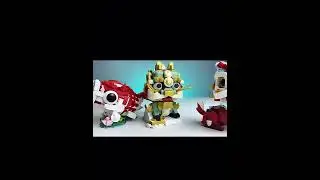 Plastic Blocks New year lucky lion Koi Spring Festival Decoration Toys