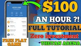 THETAN ARENA: FREE PLAY TO EARN $100 PER DAY | Step by Step Tutorial to Play Thetan Arena Game