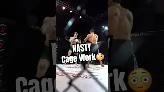 NASTY Cage Work😳🔥 #wearecagetitans #mma #combatsports
