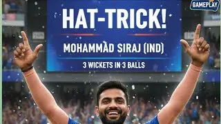  ​SIRAJ ON FIRE! 🔥 First Ever Hat-trick in [WCC]! #cricket #cricketgame #wcc #hattrick #INDIA 
