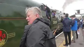 SR no 35028 Clan Line on The End of Southern Steam Arrivals Weymouth from Weymouth Jersey Siding