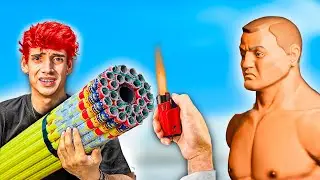 🧨Casi Muero explotando 1000 Peligrosos Fuegos Artificiales🧨