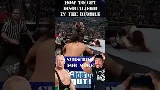 Wrestlers can be DISQUALIFIED in the Royal Rumble.. this is the ONLY way