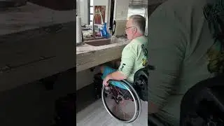 Wheelchair Accessible Roll Under Kitchen Sink #shorts