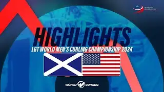 Qualification game: Scotland  v United States - LGT World Men's Curling Championship - Highlights
