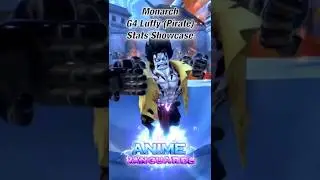 Статистика Луффи (пират) из Monarch G4 | Roblox | Anime Vanguards #roblox #animevanguards #showcase