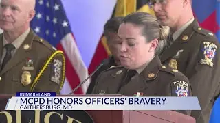 Montgomery County police honor its officers' bravery