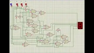 Display registration no and 9s and 10s complements using 7 segment display on proteus software