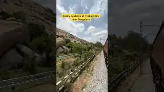 Rocky boulders at Tyakal Hills near Bangalore