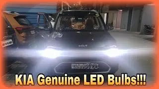 KIA Carens Headlights Upgrade to KIA Genuine LED bulbs #KIA #Carens #ledlights #upgrade #kiaindia #