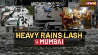 Shocking Visuals: Mumbai Rains Wreak Havoc, Red Alert Issued, Transport Disrupted | NewsX
