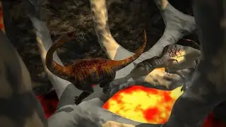 Brachiosaurus vs Tarbosaurus (Sound Effects)