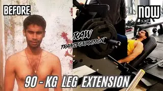 90 KG Leg Extension 💀 | Real Screaming, No Drama