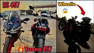 Wheelies On Aprilia Tuono 457 and RS 457 🔥 Crazy Highspeed Ride !