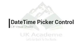 Date Time Picker in Visual Studio C#