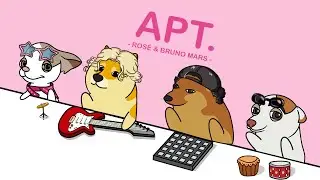 ROS&Eacute; & Bruno Mars - APT. (cover by Bongo Dog) 🐶